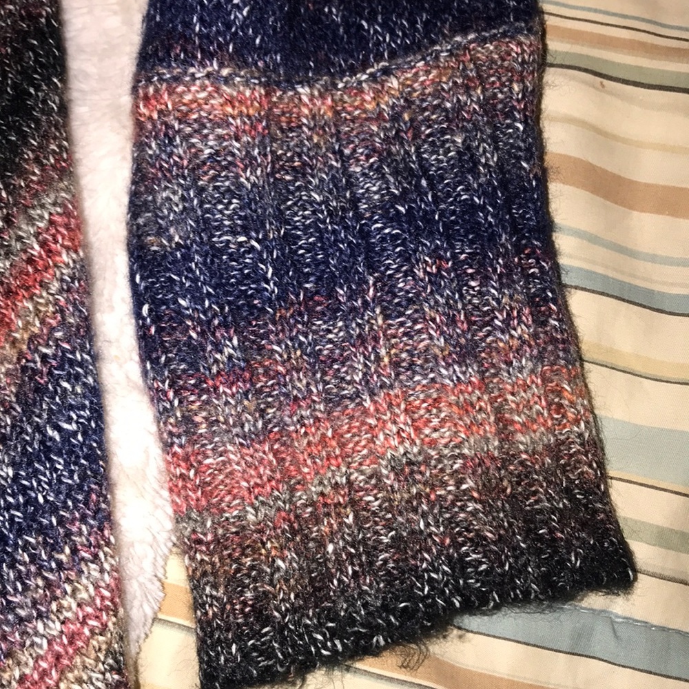 Bke sweater cardigan 3/4 sleeve multi color Sz M - Picture 6 of 6